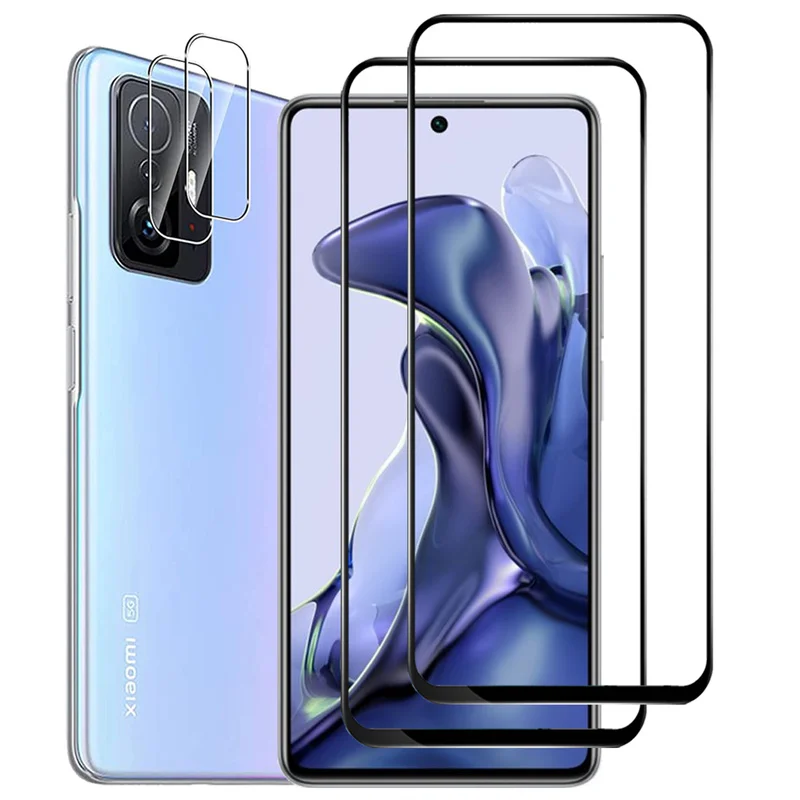 

2+2, 9d glass + camera film for xiaomi 11t 5g tempered glass mi11t pro screen protector mi 11 lite 5g ne xiaomi 11 t pro glass