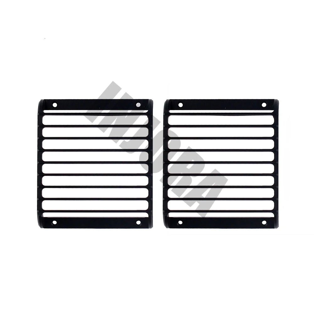 2 шт. металлический черный светодиодный светильник решетка фары Крышка для 1/10 RC