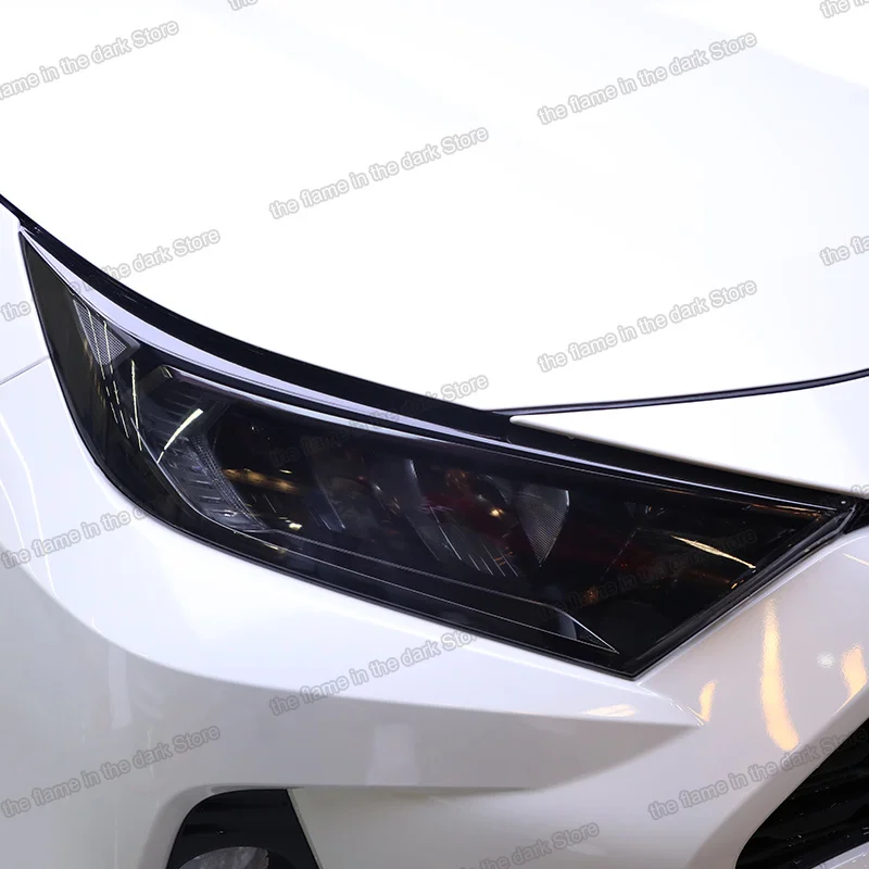 

Transparent black TPU Car Headlight protective Film for Toyota RAV4 2019 2020 xa50 anti-scratch sticker auto styling 2021 2022