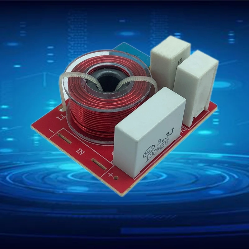 

2 Way HiFi Speaker Adjustable Treble Bass Frequency Divider 80W Crossover Crossover Filters 5-8 Ohms 80W