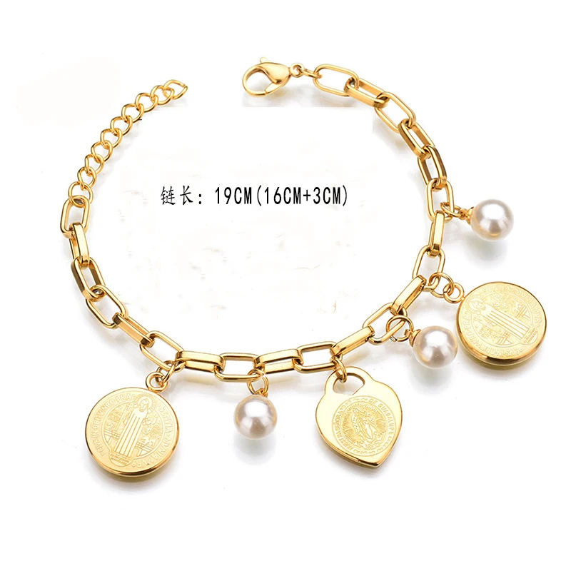 Новые шармы Ювелирные украшения с христианской символикой Девы Марии золото