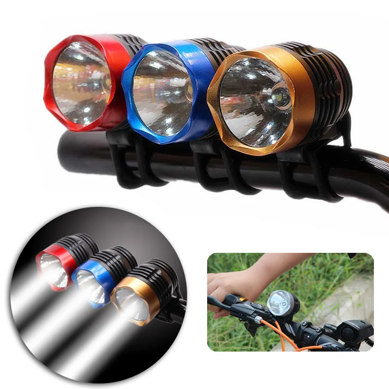 

Bike Motorcycle Handlebar Mount Headlight 3 Mode Waterproof Light Cycling Safe Illumination Headlamp Bike Accessories