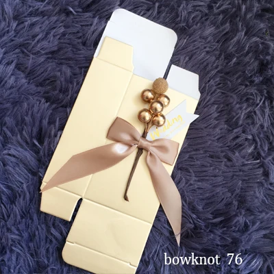 ribbon 76 50 шт./партия, уникальный персонализированный контейнер для шоколада, коробки для конфет, свадебные подарки на заказ, Подарочная коробка для гостей - Цвет: ribbon 76