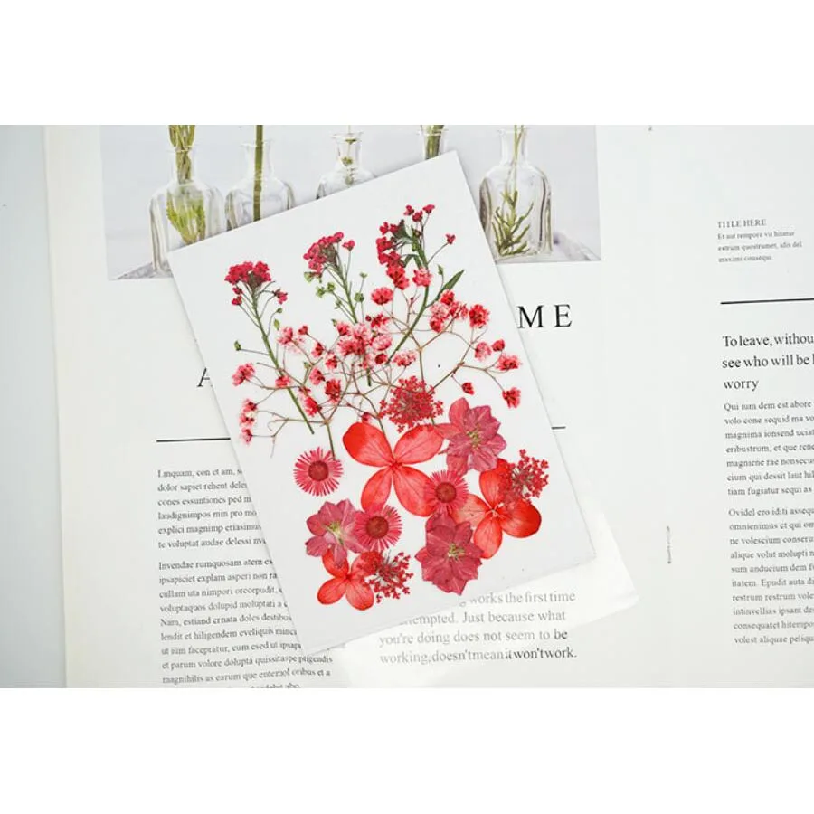 Микс сушеных прессованный цветок + лист гербарий из растений для Ювелирная