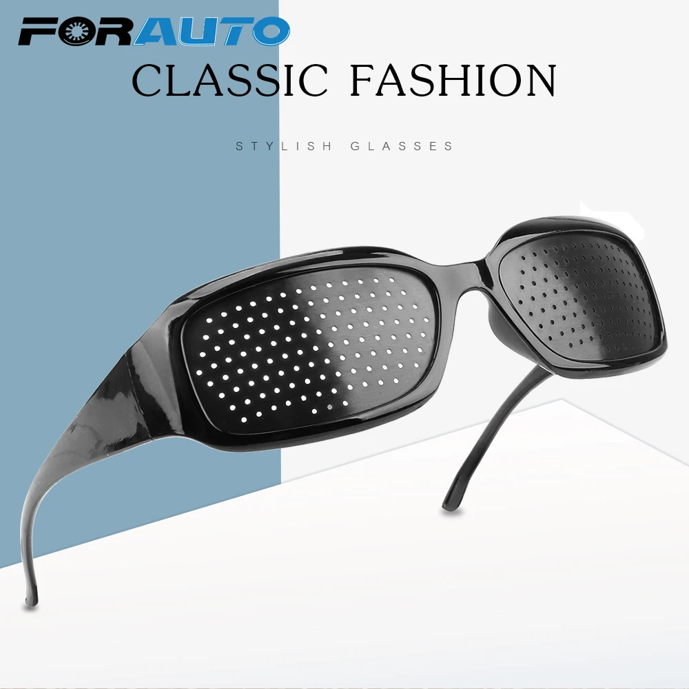

FORAUTO Anti-fatigue Eye Protection Glasses Motorcycle Glasses Eyesight Improvement Eye Exercise Eyeglasses Pinholes Glasses