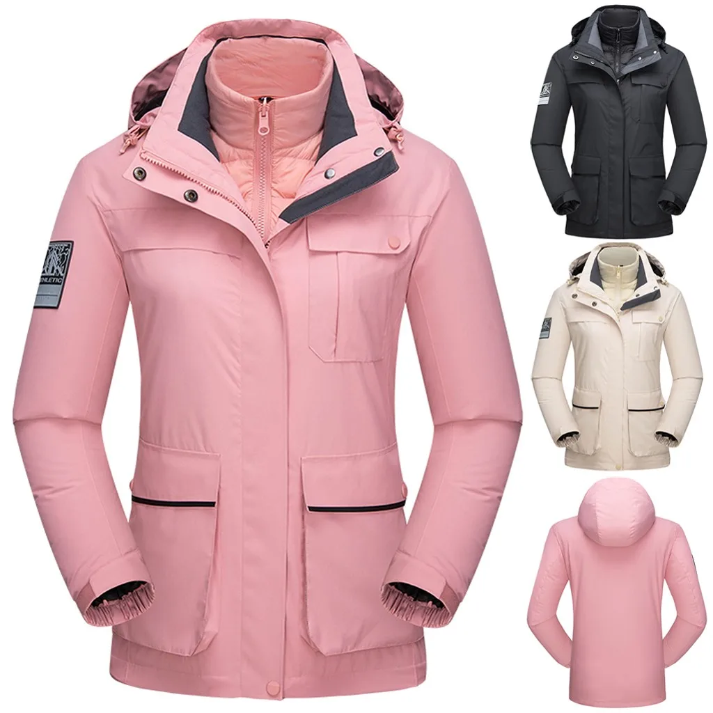 Женское зимнее пальто теплая уличная куртка утепленная ветрозащитная ветровка