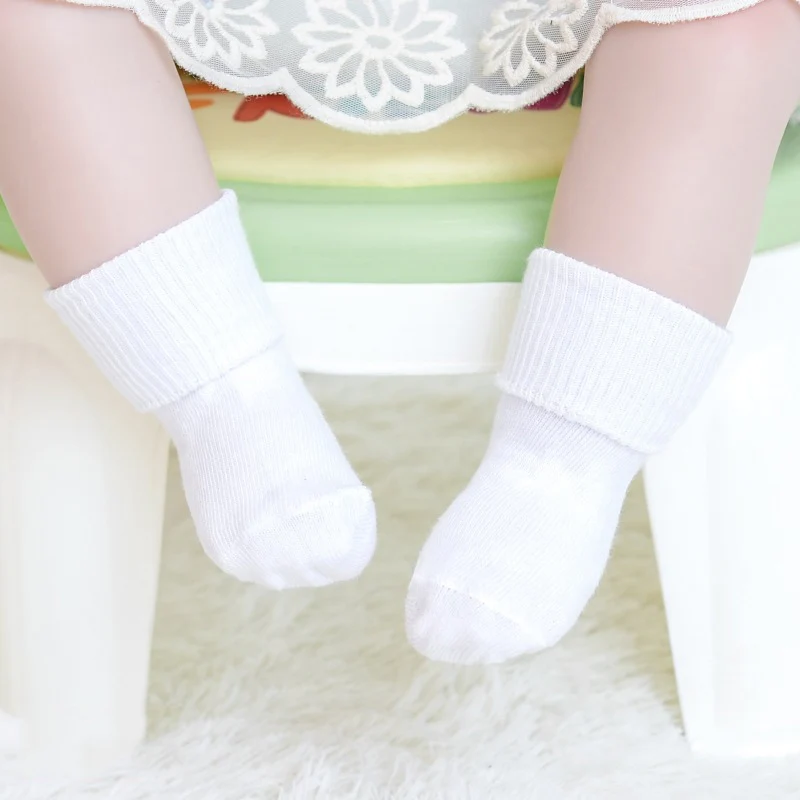 style 4 white 0-1Y От 0 до 3 лет, хлопковые носки для новорожденных, весенне-летние носки для маленьких мальчиков и девочек, носки для малышей, нескользящие носки-тапочки для новорожденных - Цвет: style 4 white 0-1Y