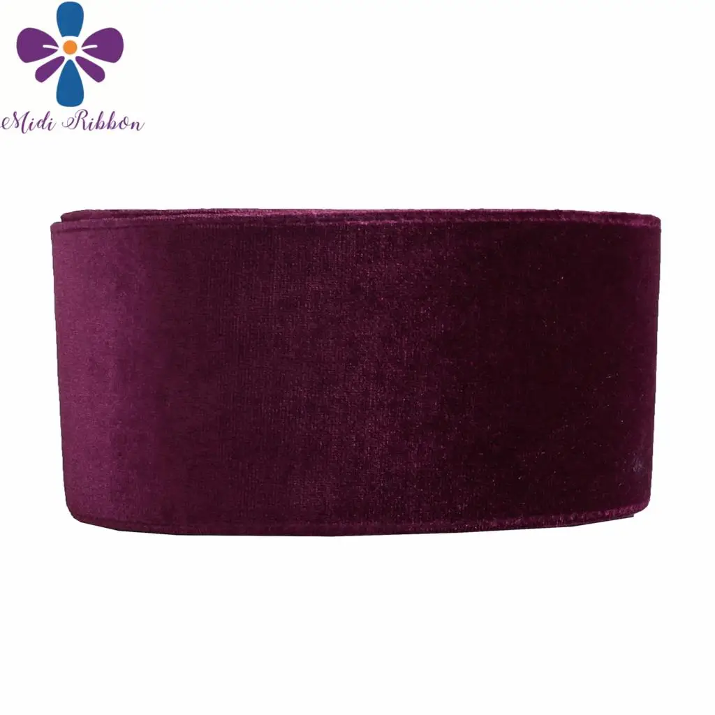 Однотонная бархатная лента для волос 3 дюйма 75 мм | Дом и сад