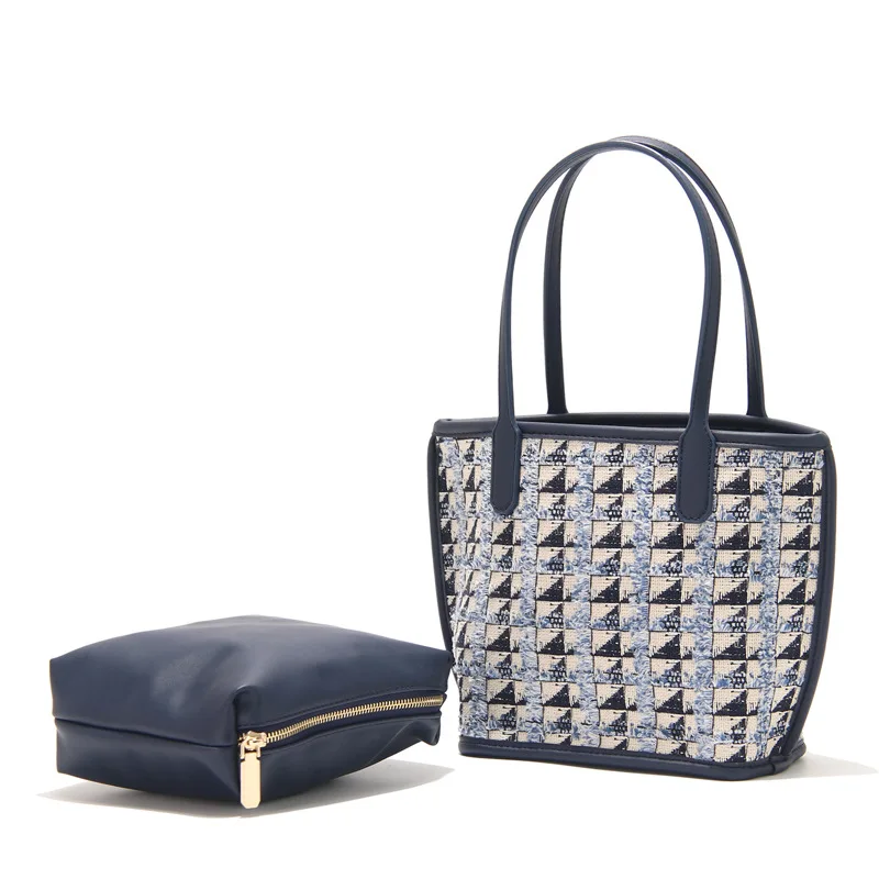 

Композитная сумка для женщин, роскошный холщовый кошелек, маленькая дамская сумочка на плечо с молнией, клатч, модная дамская Сумка-тоут для...