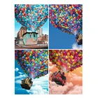 Алмазная 5D картина с воздушным шаром YI Bright, картина Стразы с полным напылением, вышивка стразами, пейзаж, мозаика для дома