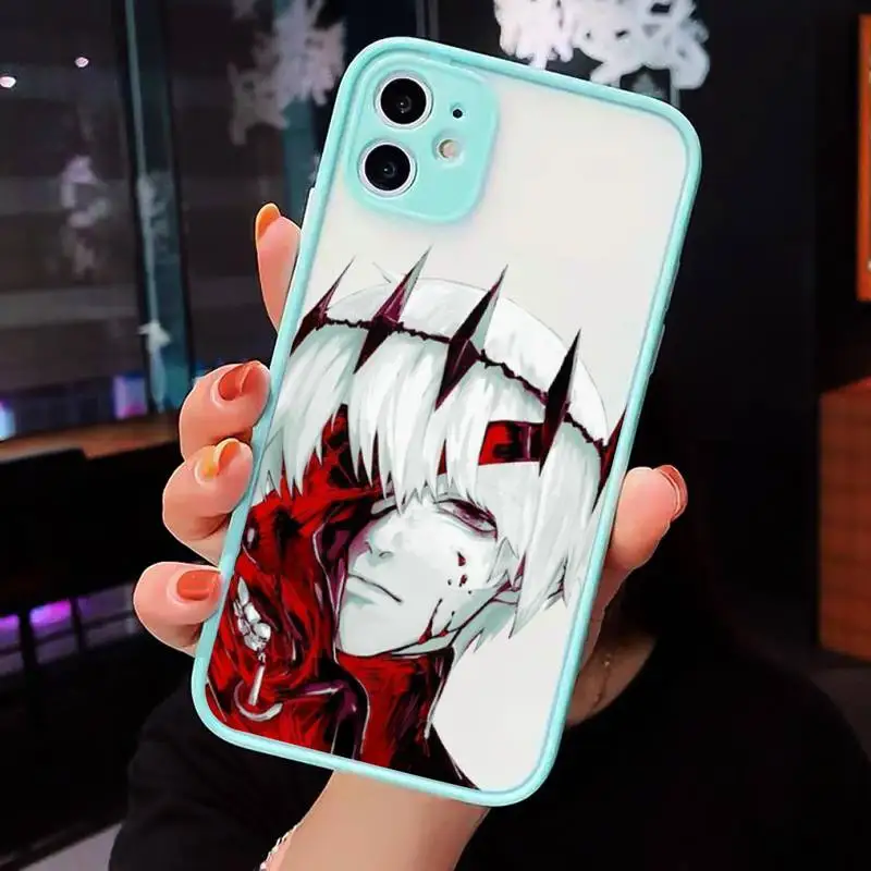 

Tokyo Ghoul Japan Suave Phone Cases matte transparent For iphone 7 8 11 12 plus mini x xs xr pro max cover