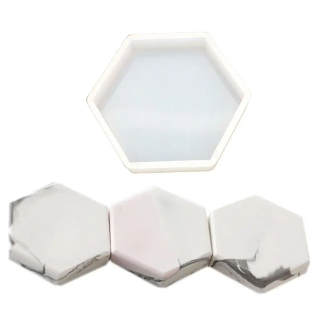

Silicone Mold Nordic Geometry Style Mould DIY Crystal Epoxy Octagonal Table Set Mold High Mirror Plaster Concrete Mold