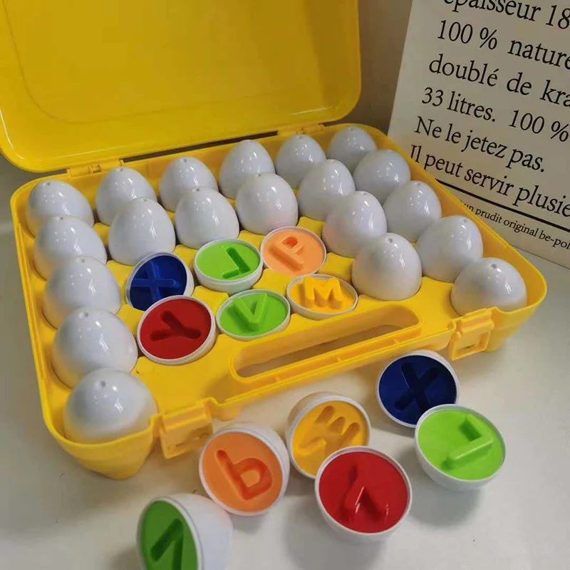 

Puzzle Skills Study Toys Matching Eggs Exercise Shape Sorting & Color Recognition Toys for Kids DC120
