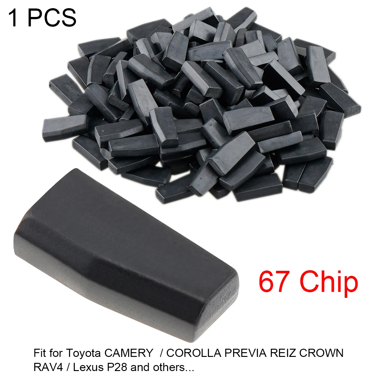 Заготовка 4D67 ID67 карбоновый чип для Toyota подходит CAMERY COROLLA PREVIA CROWN RAV4|Ключ от авто| |
