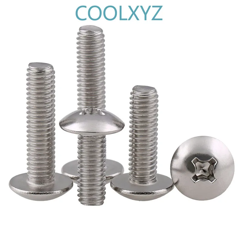 304 Stainless Steel Philip's Truss Head Machine Screw TM Cross Large Pan Bolts Groove Mushroom Long 2PCS | Обустройство дома