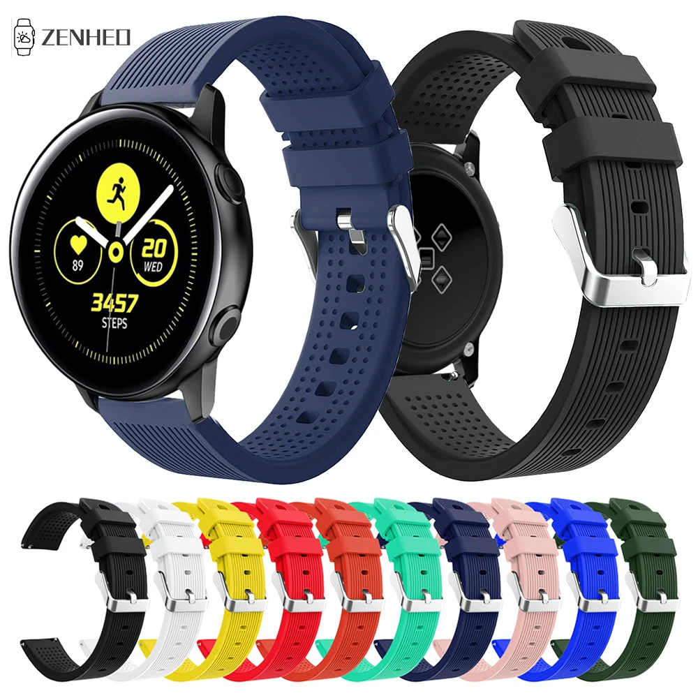 

Ремешок силиконовый для Samsung Galaxy Watch Active, сменный Браслет для Samsung Gear S2 R732/Gear Sport/Galaxy Watch 42 мм