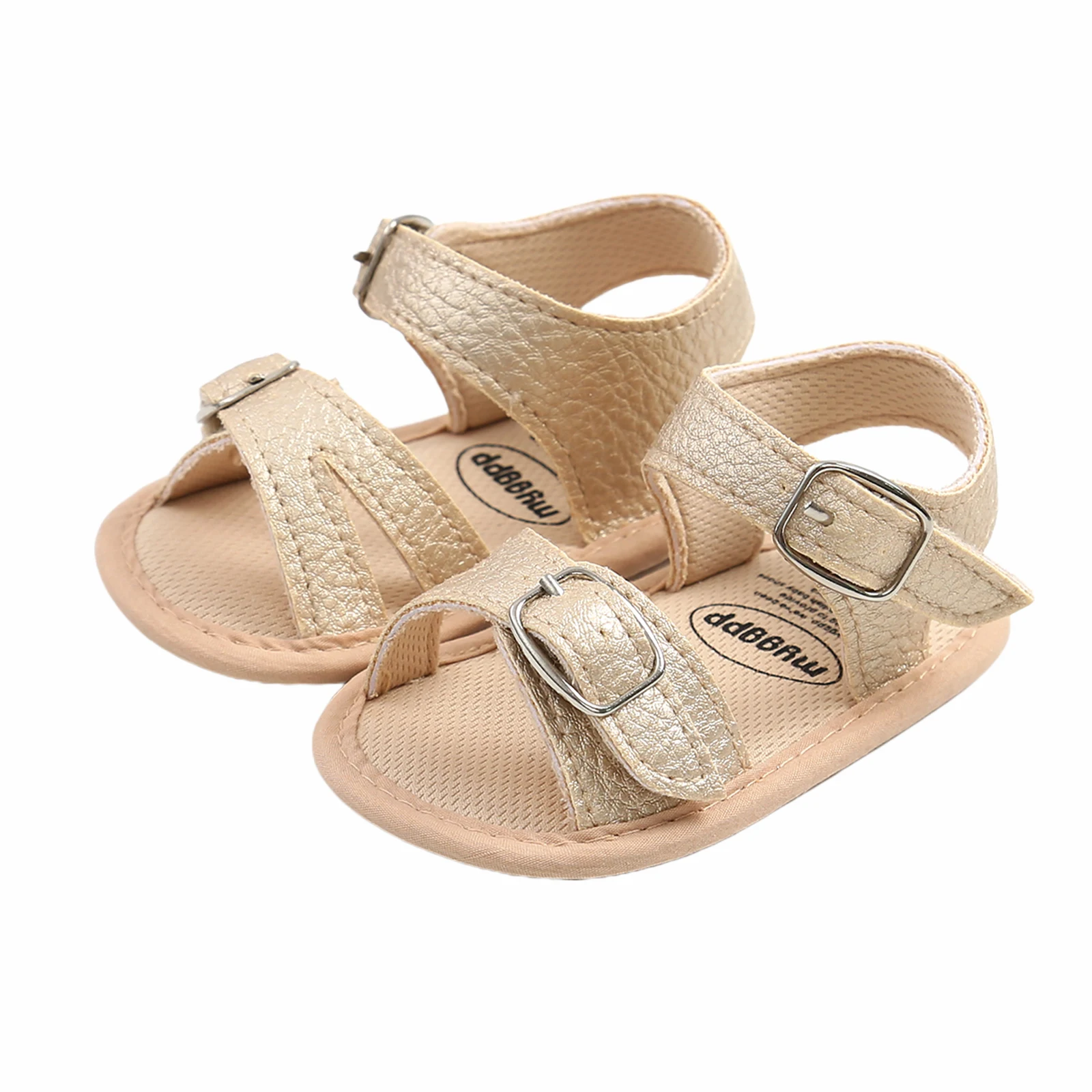 

Summer Baby Toddler Newborn Sandals Wear PU Leisure Adjustable Hasp Hollow Out Non-slip First Walker Shoes