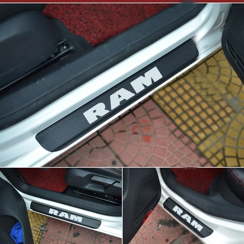 Для Dodge Оперативная память порога пластина из углеродного волокна автомобиля