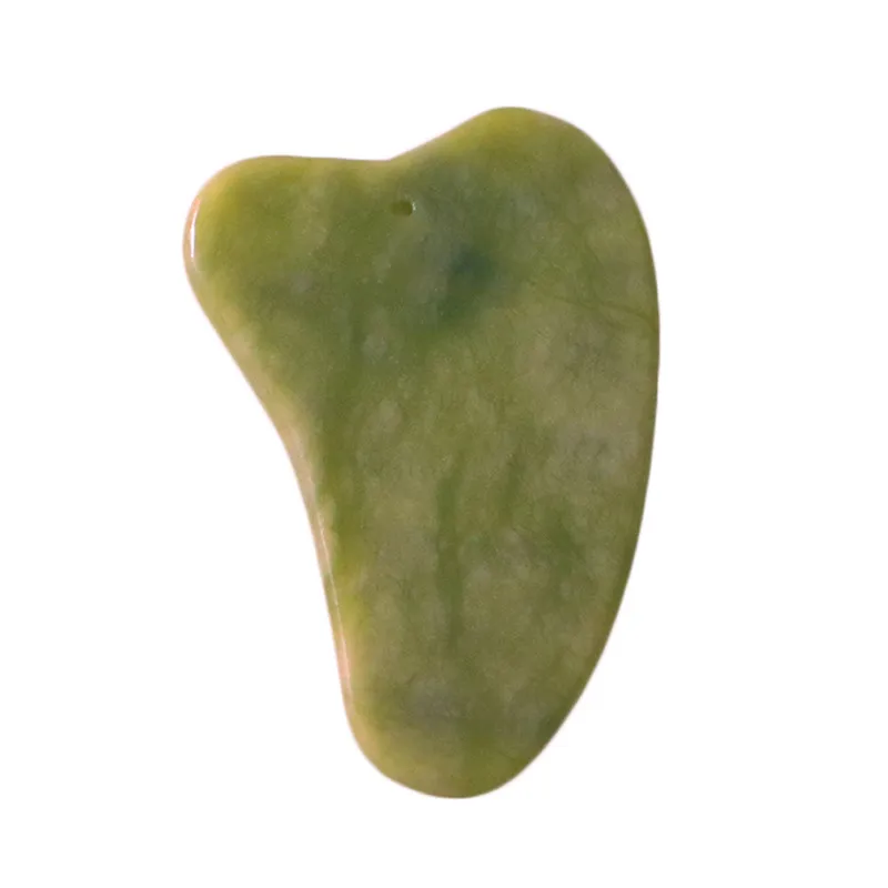 Массажная доска гуаша из нефрита натуральный камень скребок инструмент для