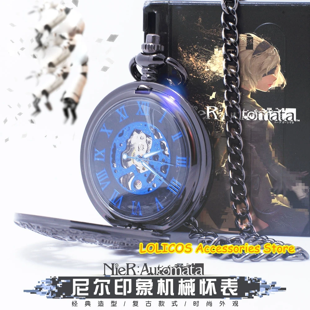 Часы мужские механические винтажные карманные металлические для косплея и