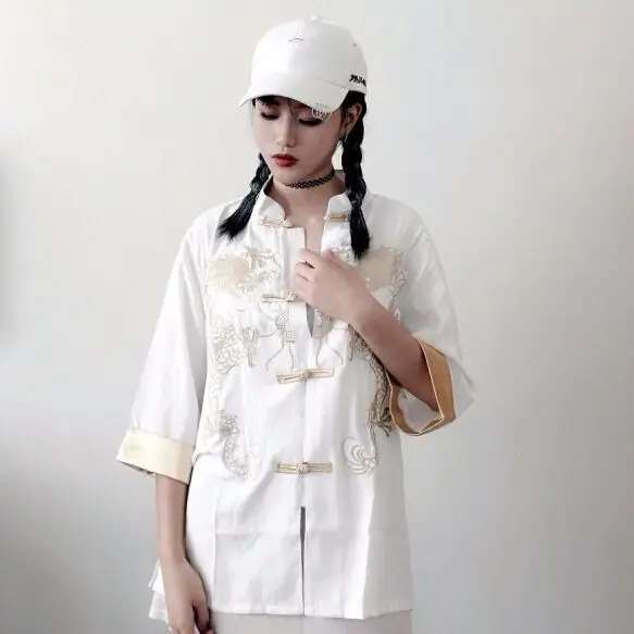 Женский Универсальный кардиган на заказ с вышивкой японское кимоно Свободное