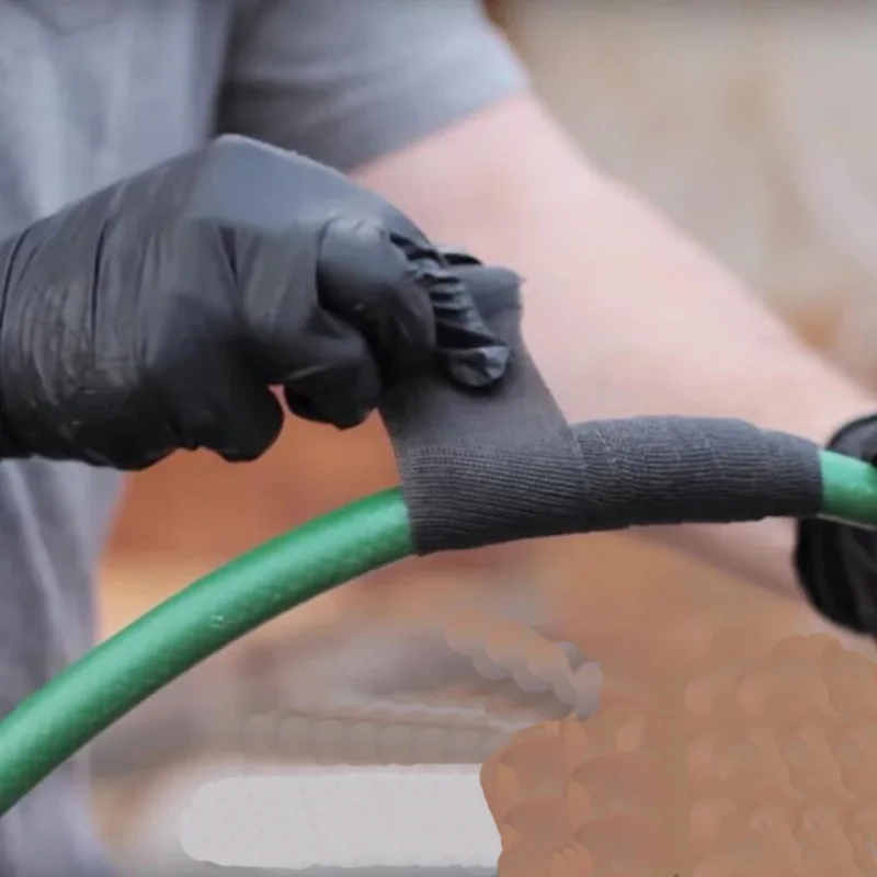 Лента для обертывания выхлопных труб черная лента 10 пряди ей ремонта Прямая