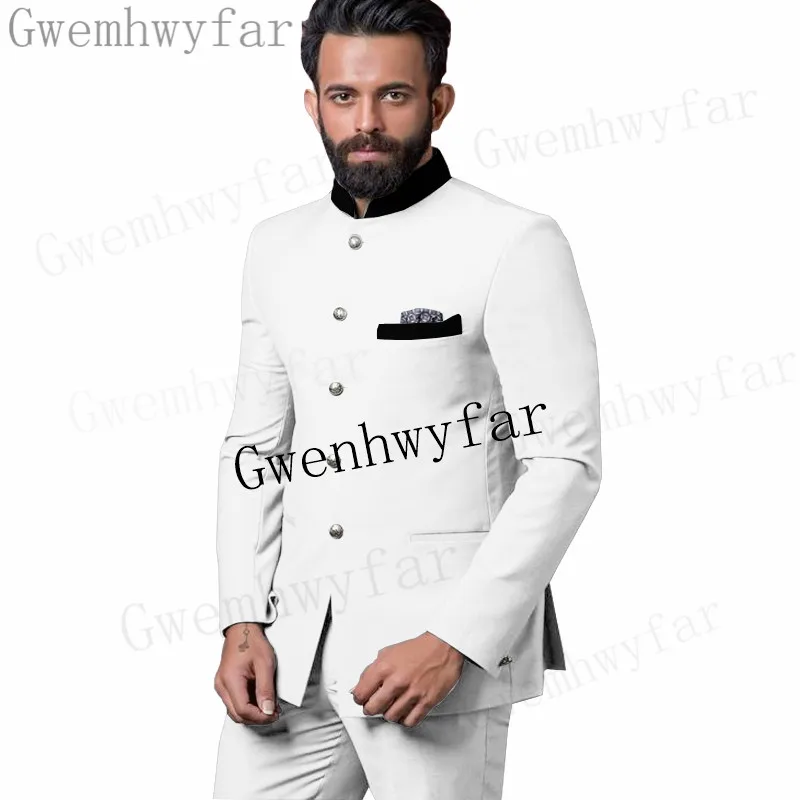 

Новое поступление 2023, смокинги для жениха Gwenhwyfar, костюмы для лучшего человека, Мужская одежда для жениха, мужской костюм из 2 предметов, облегающий деловой костюм