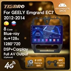 Автомагнитола TIEBRO 2DIN Android 10,0 для GEELY Emgrand EC7 2012-2014, автомобильный DVD-плеер, GPS-навигация, мультимедийный автомобильный Стерео Авторадио