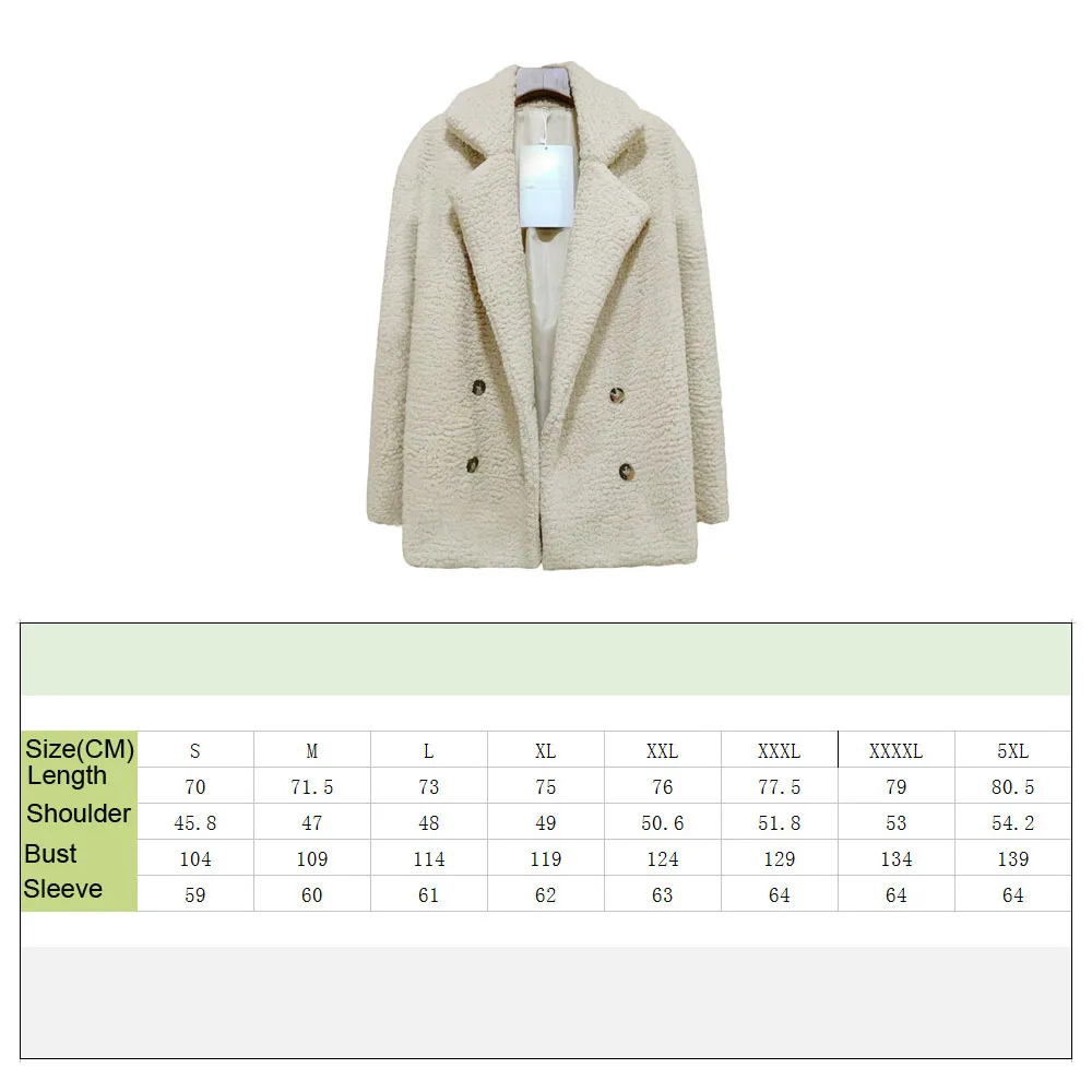 Женское пальто из искусственной шерсти с длинным рукавом отложным воротником