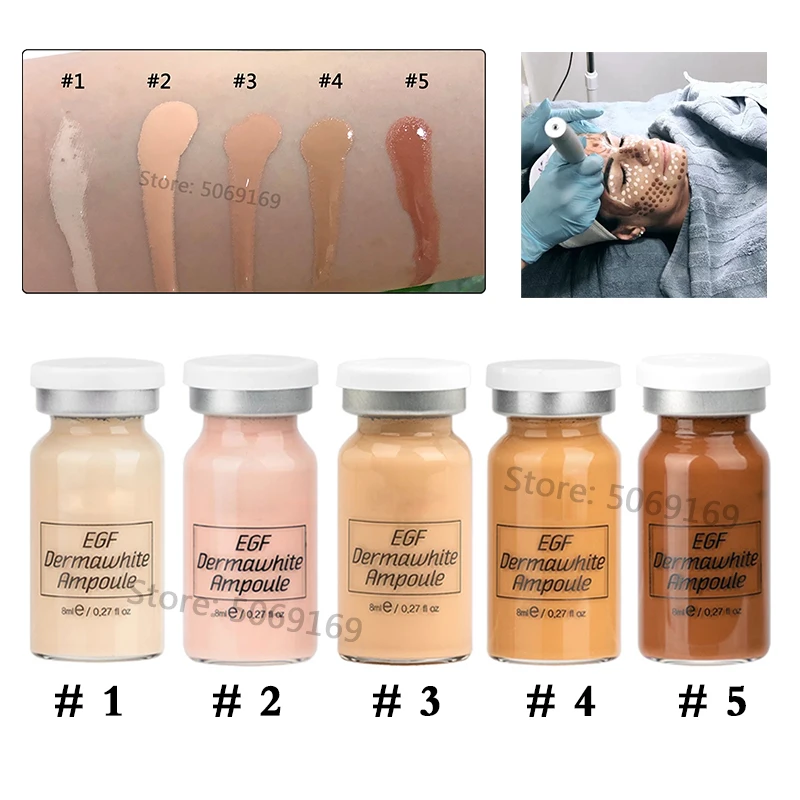 

8ml Brand white BB Cream Glow Serum Ampoule add foundation niacinamide/peptide for effective brightening anti-aging