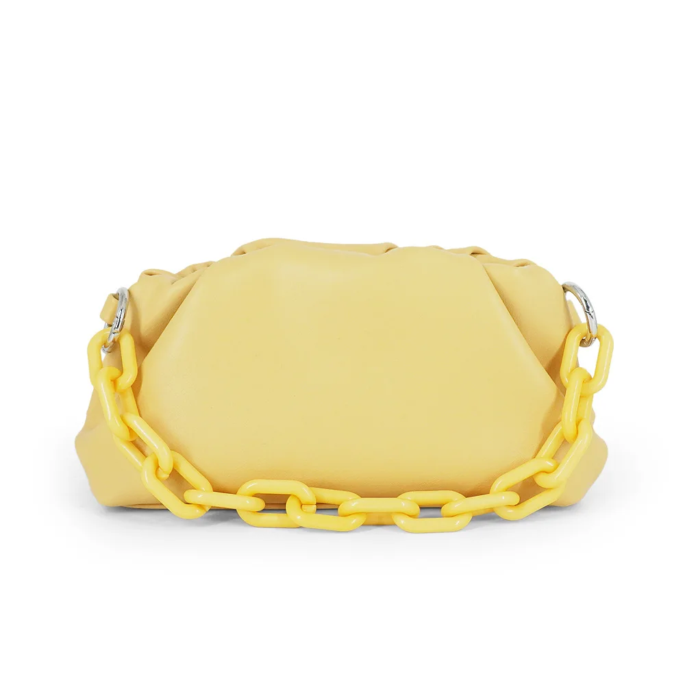 Новинка 2020 Женская облачная сумка из мягкой искусственной кожи радужная