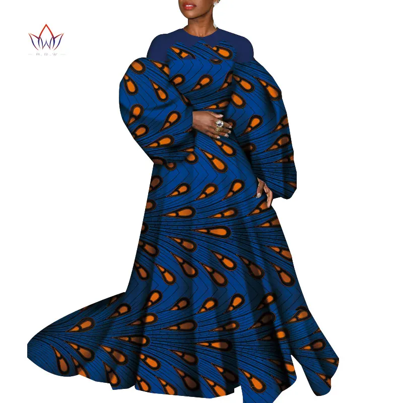 African Dresses For Women 2020 African Africa long Clothing Fashion Designs Dashiki African Wax Prints For Women Clothing WY7332