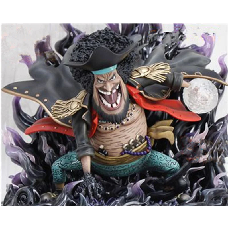 

ONE PIECE Bust Marshall.D.Teach Statue Blackbeard Pirates Four Emperors Full-Length Portrait GK Action Model Toy BOX 24CM Q819