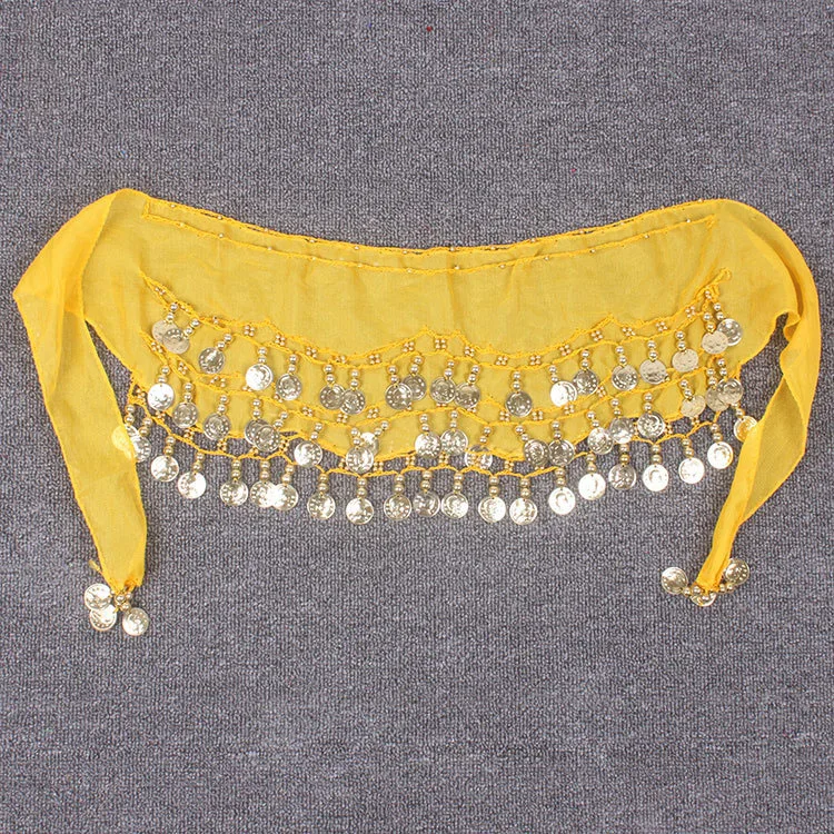 Детский набедренный платок для танца живота аксессуары 3-рядный пояс юбка с