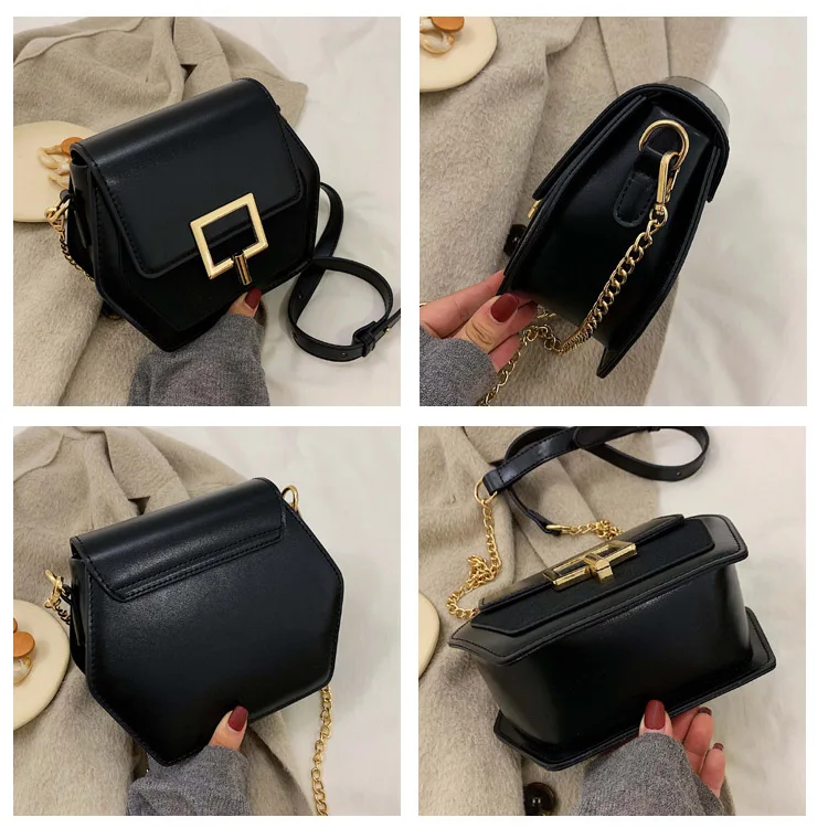Маленькая сумка с клапаном для женщин 2020 Кожаная мини женская через плечо