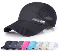 men women sport running caps adjustable outdoor visor cap summer sun hat breathable mesh hat baseball mesh caps 8 colors