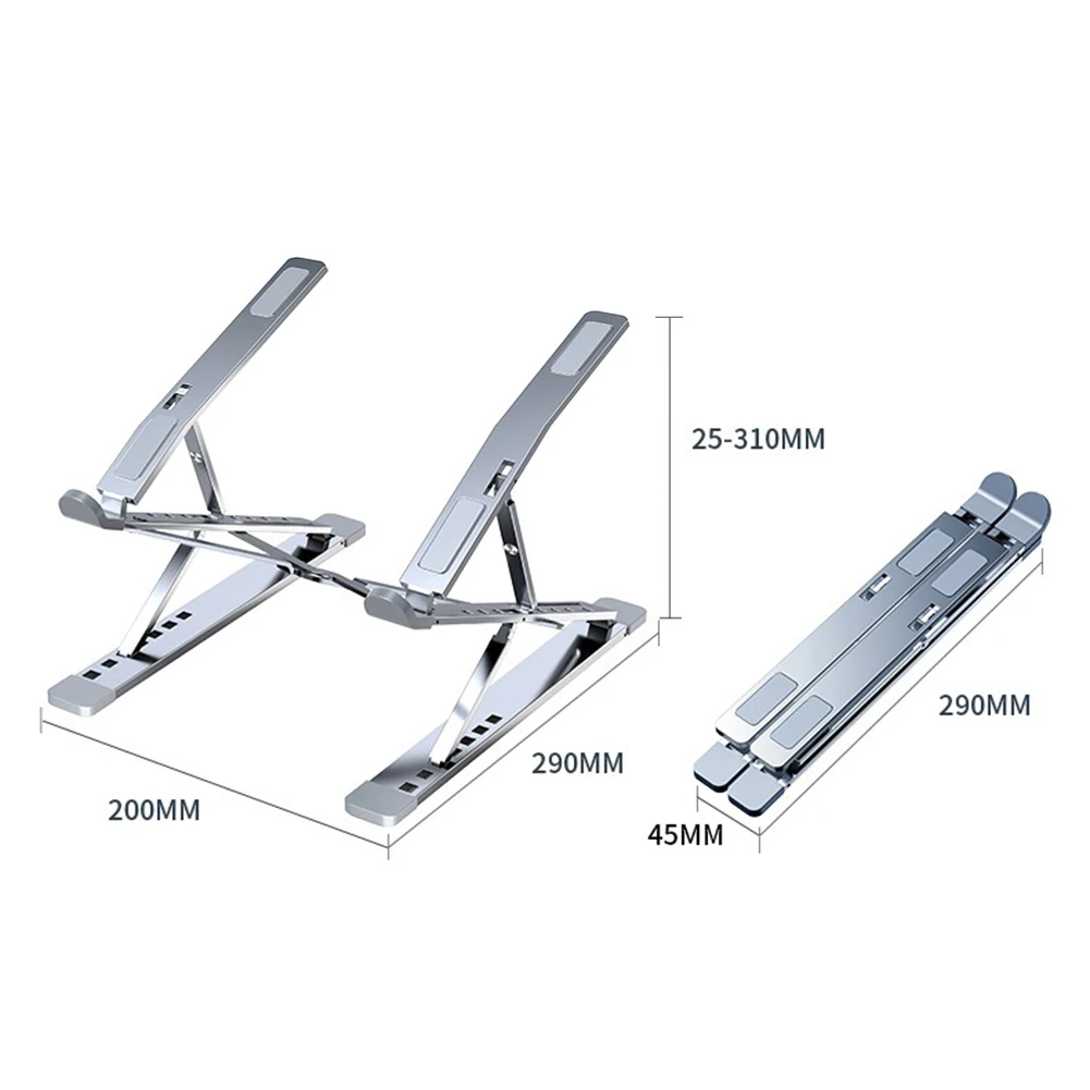 

Aluminium Alloy Foldable Laptop Holder For MacBook Air Pro All Size Notebook Laptop Stand Bracket Adjustable Desk Holder