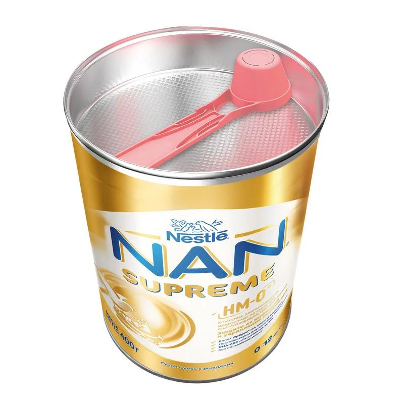 NAN Supreme 1 смесь с олигосахаридами для защиты от инфекций 400г 0-12мес | Мать и ребенок
