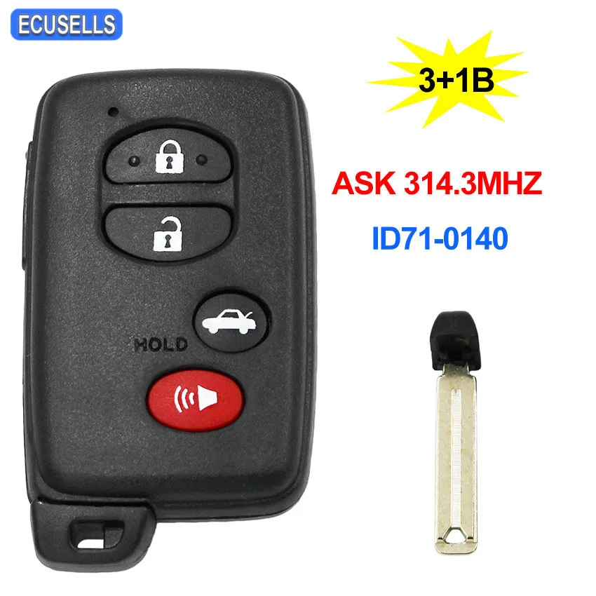 Смарт карта с кнопкой ASK314.3Mhz для LEXUS ES350 IS250 IS350 1/4 2007 аварийной TOY48|Ключ от авто| |