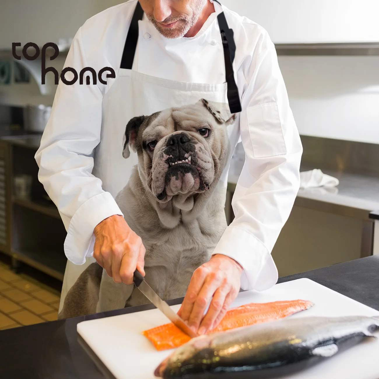 Tophome Кухонный Фартук Изолированная собака Шарпей лицо Великобритания ПЭТ