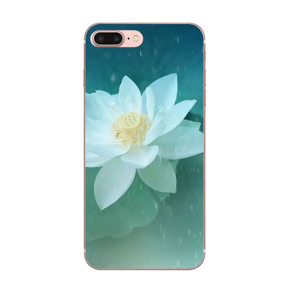 Прозрачный мягкий чехол-сумка Beauty Lotus для Huawei Honor Mate 7 7A 8 9 10 20 V8 V9 V10 V30 P40 G Lite Play Mini Pro P
