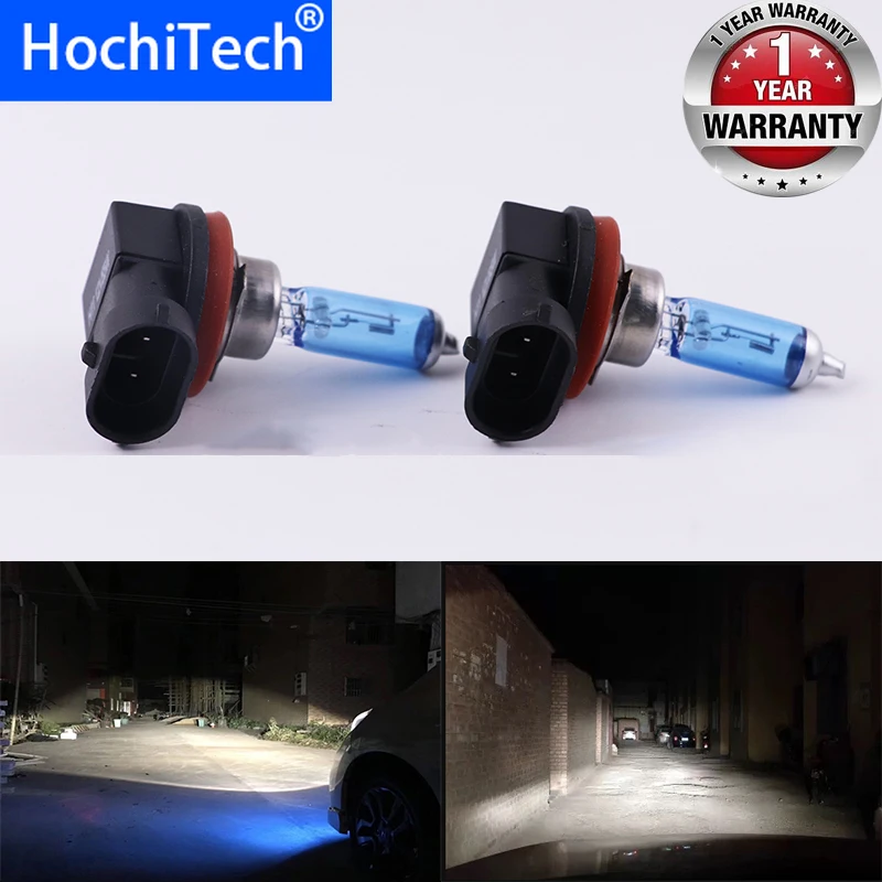 Автомобильные фары супер яркие галогенные лампы 1 шт. H11 12V 55W 6000K прозрачные