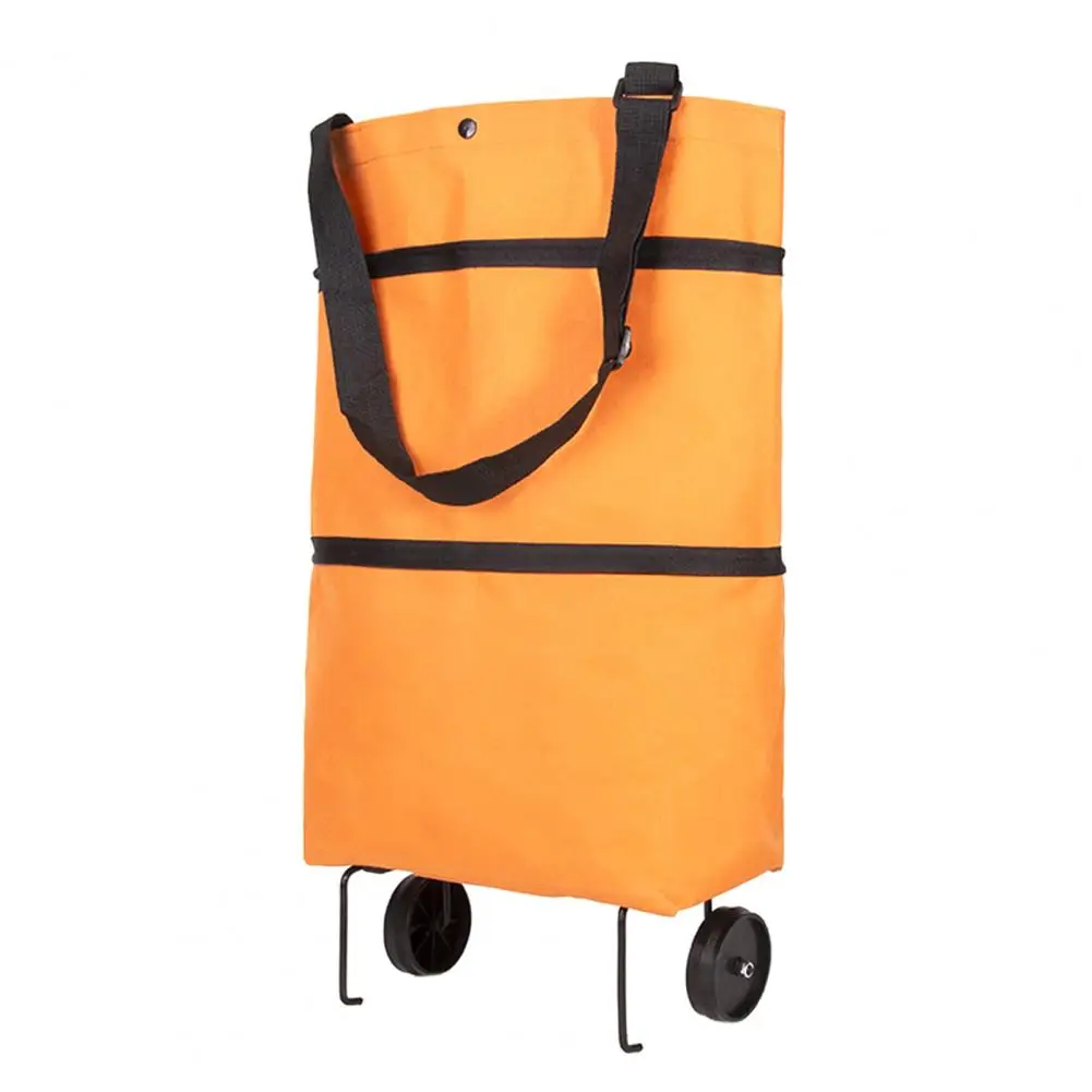 Сумка для покупок Экологически чистая складная из ткани Оксфорд тележка