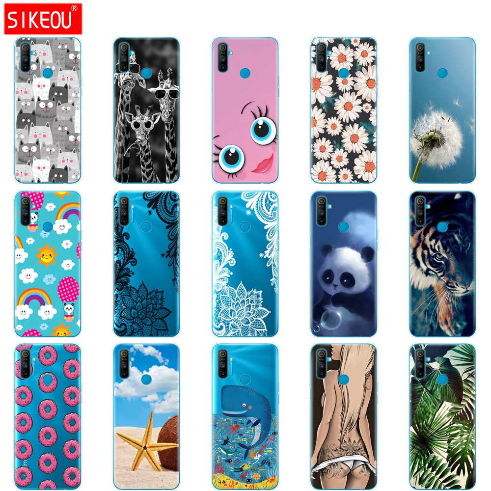 Чехол для Realme C3, Мягкая силиконовая задняя крышка из ТПУ для OPPO Realme C3 RMX2020 C 3 RealmeC3, чехол для телефона, чехол, чехол 6,5 дюйма, кот, тигр