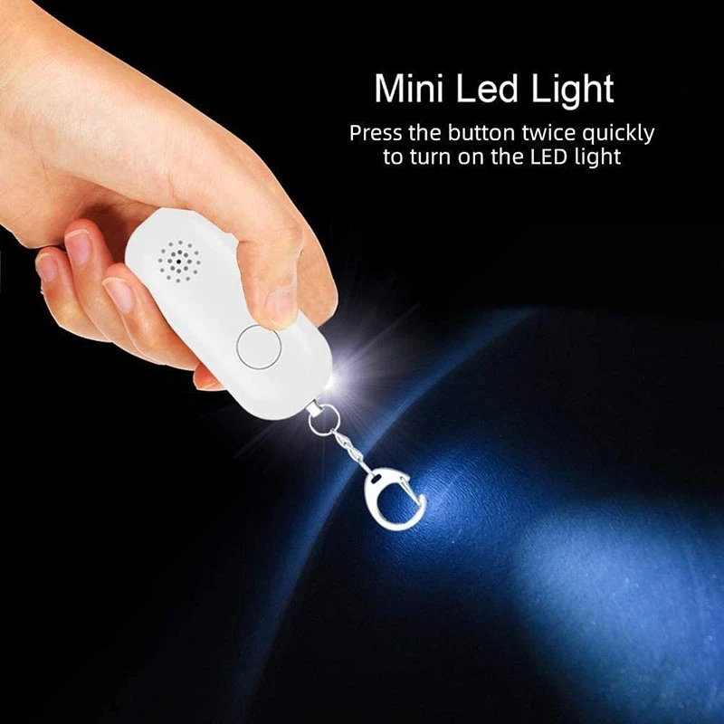 

3 Pcs Personal Alarms,Safe Sound Security Alarm Keychain, Safe Emergency Flashlight Alarm for Women Girls Kids Elderly