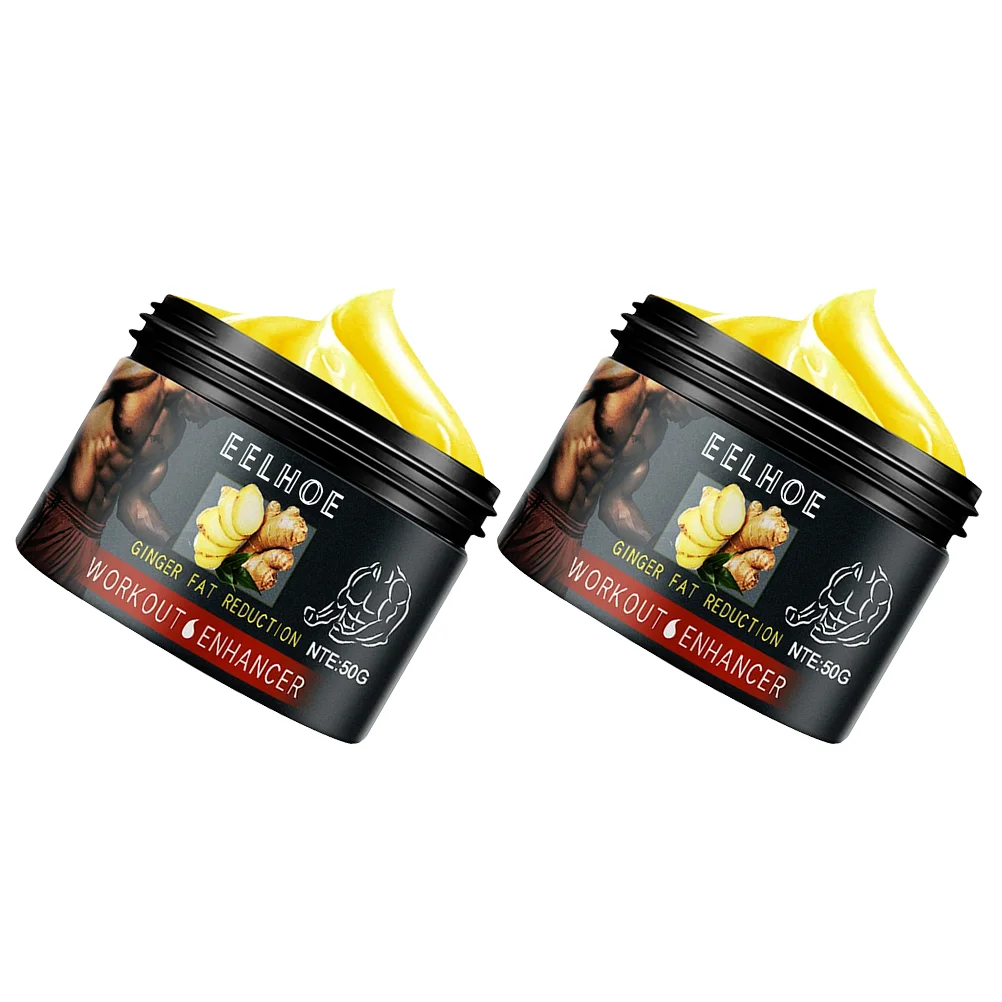 

2Pcs Workout Sweat Enhancer Ginger Abdominal Muscle Cream Fitness Slimming Cream