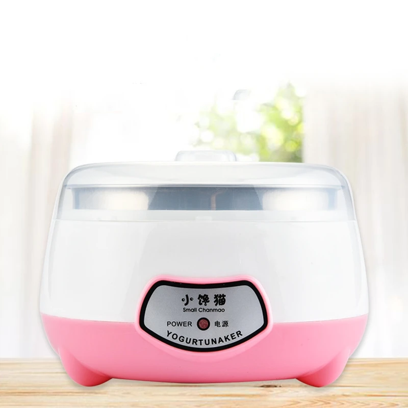 

Yogurt Maker Mini Automatic Yogurt Machine Household DIY Yogurt Tools Kitchen Appliance Stainless Steel Tank Pink
