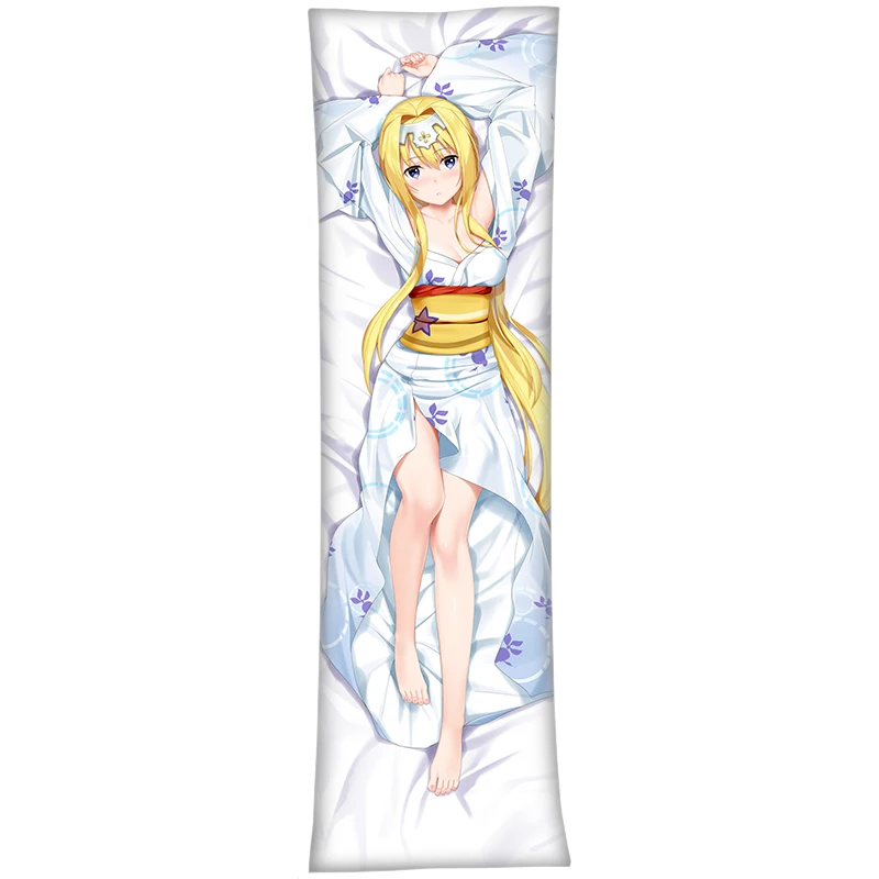 Аниме меч искусство онлайн Yuuki Asuna Dakimakura 2-сторонняя обнимающая подушка для тела