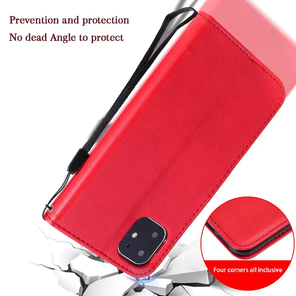 Кожаный чехол книжка с бумажником для iPhone 11 Pro Max X XR XS 7 8 6 5 подставкой и