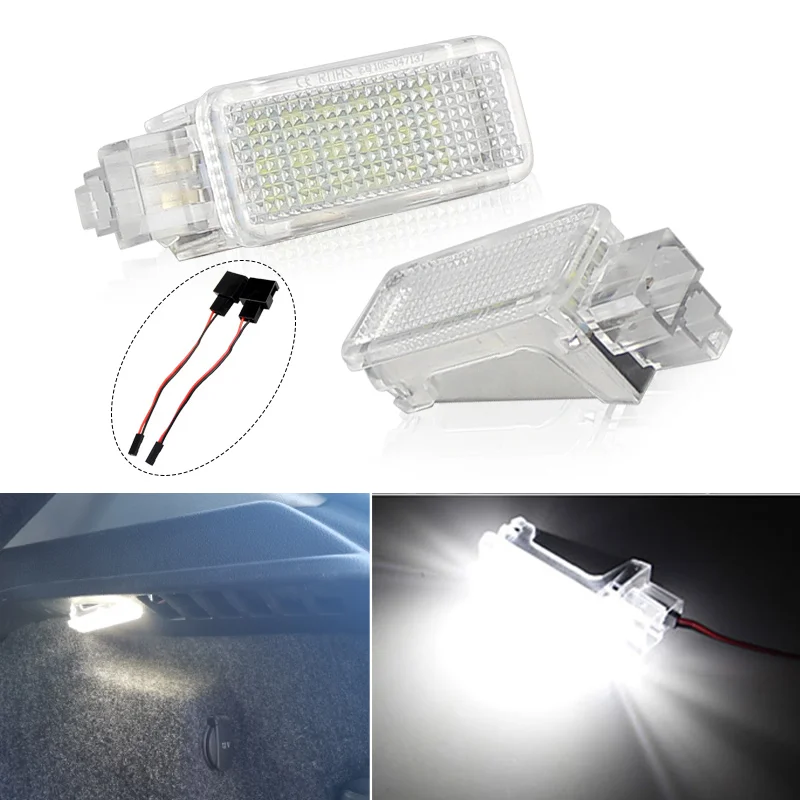 

2XLED Trunk Boot Lights Lamp For Skoda Octavia Fabia Superb Roomster Kodiaq Led Luggage Compartment Light